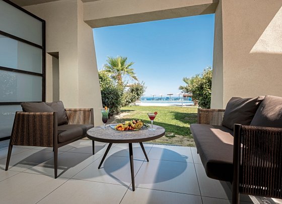 Astir Odysseus Resort & Spa - Wohnbeispiel Doppelzimmer Meerblick (Zimmercodierung D1M)