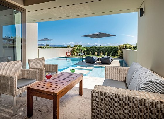 Astir Odysseus Resort & Spa - Wohnbeispiel Suite Executive mit Privat-Pool (Zimmercodierung WTR)