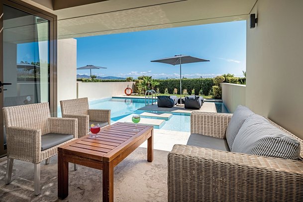 Astir Odysseus Resort & Spa - Wohnbeispiel Suite Executive mit Privat-Pool (Zimmercodierung WTR)