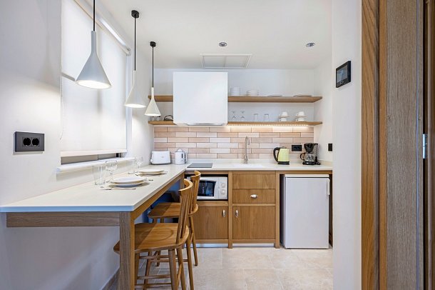 Aegean Houses - Wohnbeispiel Appartement 1 Schlafzimmer (Zimmercodierung AB1)