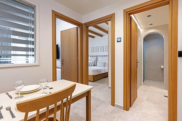 Aegean Houses - Wohnbeispiel Appartement 1 Schlafzimmer Superior (Zimmercodierung AS1)