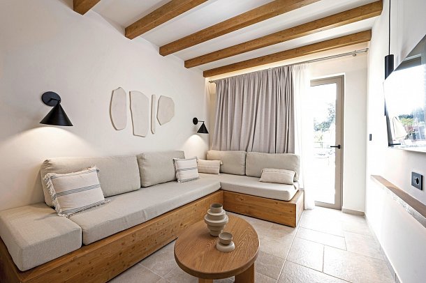 Aegean Houses - Wohnbeispiel Appartement 1 Schlafzimmer Superior (Zimmercodierung AS1)