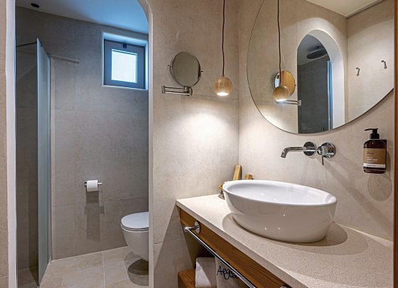 Aegean Houses - Wohnbeispiel Appartement 1 Schlafzimmer Privatpool (Zimmercodierung ABR)