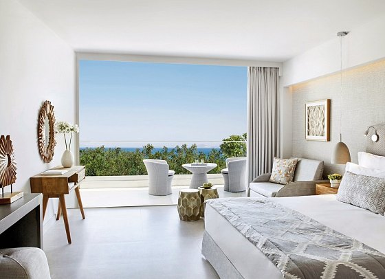 Ikos Aria - Wohnbeispiel Doppelzimmer Bestpreis seitlicher Meerblick (Zimmercodierung DPN)