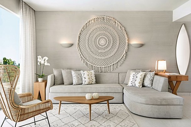 Ikos Aria - Wohnbeispiel Bungalow Deluxe Suite 1 Schlafzimmer Strandseite (Zimmercodierung BD1)