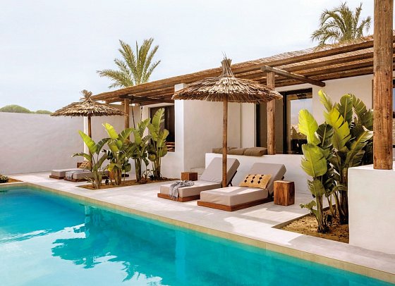 OKU Kos - Wohnbeispiel Juniorsuite Swim-Up (Zimmercodierung JBQ)