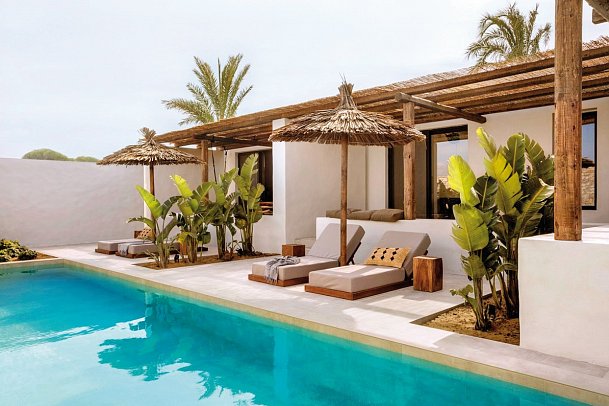 OKU Kos - Wohnbeispiel Juniorsuite Swim-Up (Zimmercodierung JBQ)