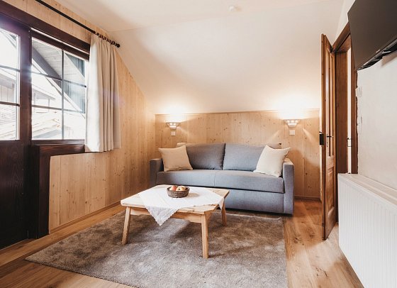 Naturel Hoteldorf SCHÖNLEITN - Wohnbeispiel Suite Federleicht 2 Raum (Zimmercodierung WB1)