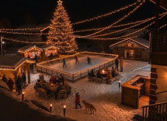 Naturel Hoteldorf SCHÖNLEITN - Weihnachtsdorf SCHÖNLEITN, KI-generiertes Bild