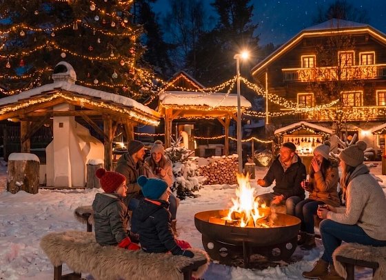 Naturel Hoteldorf SCHÖNLEITN - Weihnachtsdorf SCHÖNLEITN, KI-generiertes Bild