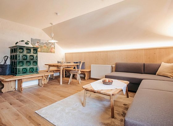 Naturel Hoteldorf SCHÖNLEITN - Wohnbeispiel Appartement Felsenfest 3 Raum (Zimmercodierung OF1)