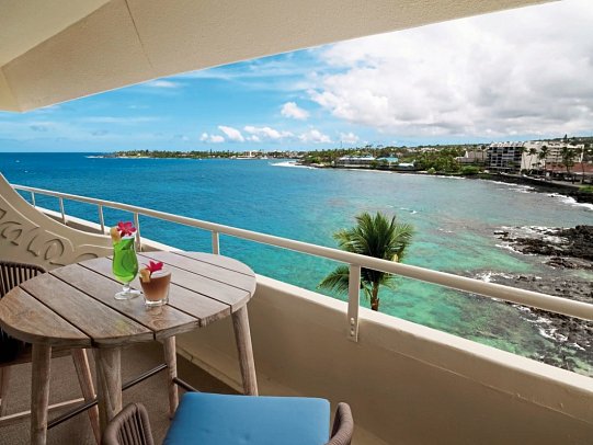 Royal Kona Resort - Beispiel Balkon Ocean View (Zimmercodierung UDM)