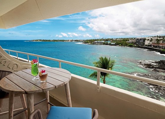 Royal Kona Resort - Beispiel Balkon Ocean View (Zimmercodierung UDM)