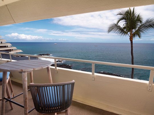 Royal Kona Resort - Beispiel Balkon Ocean Front (Zimmercodierung UDO)