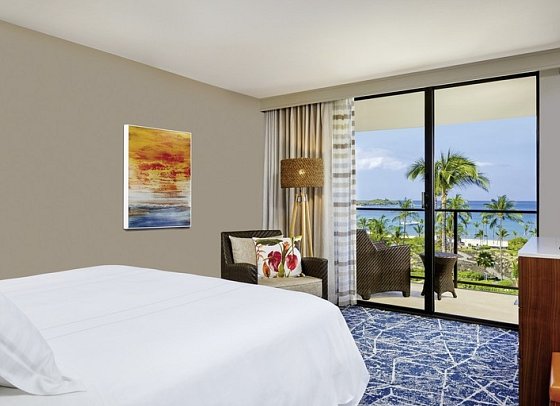 Waikoloa Beach Marriott Resort & Spa - Wohnbeispiel Ocean Front King (Zimmercodierungen U1O, U2O, U3O & U4O)