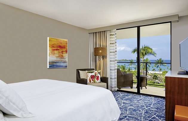 Waikoloa Beach Marriott Resort & Spa - Wohnbeispiel Ocean Front King (Zimmercodierungen U1O, U2O, U3O & U4O)