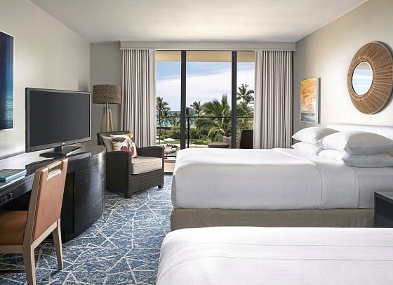 Waikoloa Beach Marriott Resort & Spa - Wohnbeispiel Ocean Front Double/Double (Zimmercodierungen U5O, U6O, U7O & U8O)
