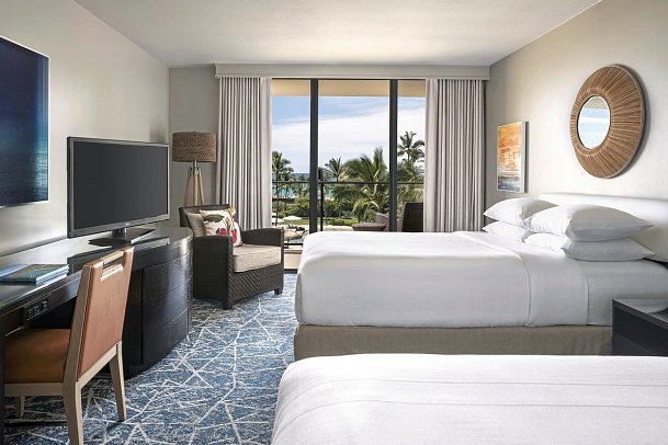 Waikoloa Beach Marriott Resort & Spa - Wohnbeispiel Ocean Front Double/Double (Zimmercodierungen U5O, U6O, U7O & U8O)