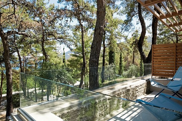 Makryammos Bungalows - Wohnbeispiel Juniorsuite (Zimmercodierung JB1)