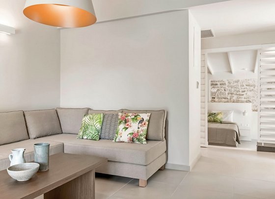 Makryammos Hotel - Wohnbeispiel Juniorsuite (Zimmercodierung JB1)