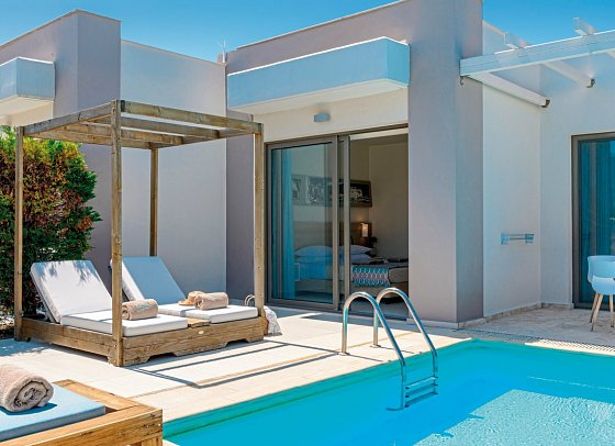 Alea Hotel & Suites - Wohnbeispiel Luxury Suite Private Pool (Zimmercodierung WU1)