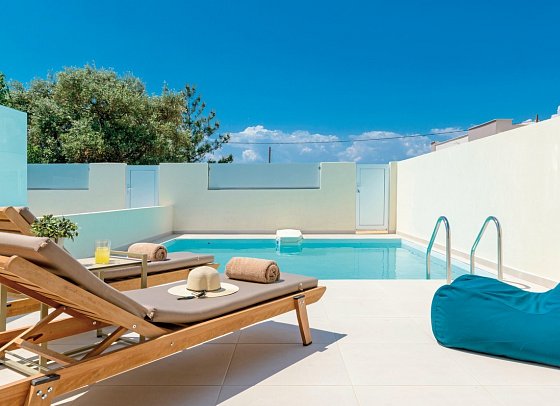 Alea Hotel & Suites - Wohnbeispiel Juniorsuite Prestige Privatpool (Zimmercodierung JOR)