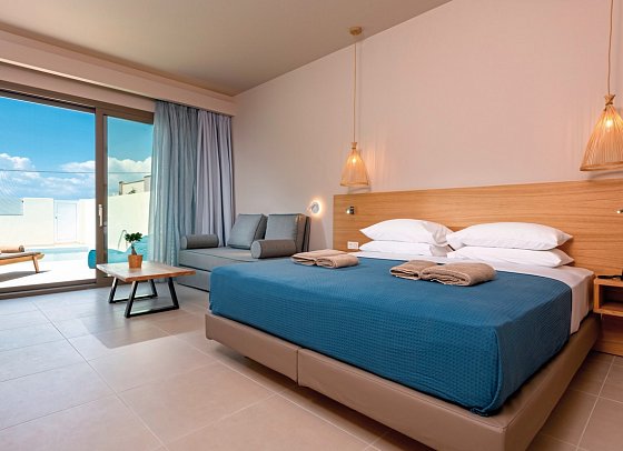 Alea Hotel & Suites - Wohnbeispiel Juniorsuite Prestige Privatpool (Zimmercodierung JOR)