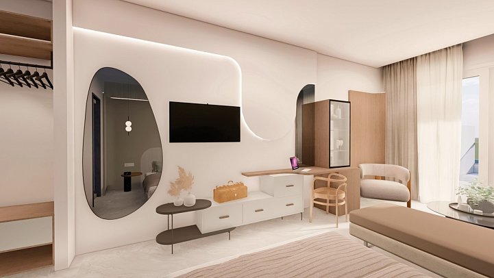 Blue Dream Palace - Wohnbeispiel Juniorsuite Deluxe Privatpool Meerblick (Zimmercodierung J1R)