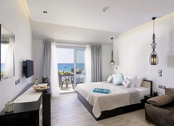 The Dome Luxury Hotel - Wohnbeispiel Doppelzimmer Meerblick (Zimmercodierung D1M)