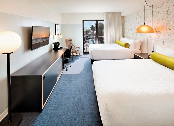 Hotel Erwin - Wohnbeispiel Standard City View Double Queen (Zimmercodierungen UG4, DX1, DX2 & DX3)