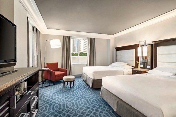 Hilton Checkers Los Angeles - Wohnbeispiel 2 Double Beds (Zimmercodierung UG4)