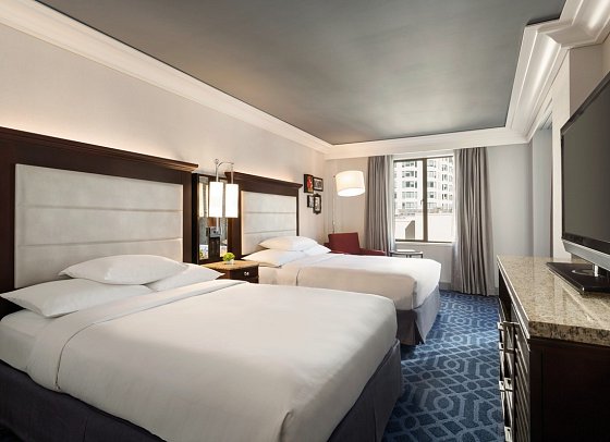Hilton Checkers Los Angeles - Wohnbeispiel 2 Double Beds (Zimmercodierung UG4)