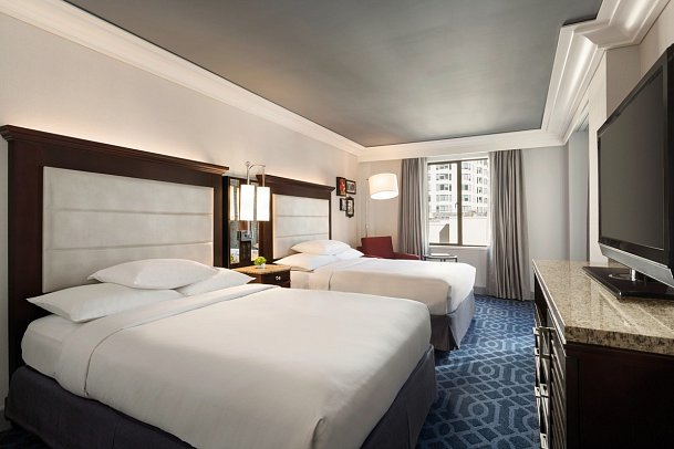 Hilton Checkers Los Angeles - Wohnbeispiel 2 Double Beds (Zimmercodierung UG4)