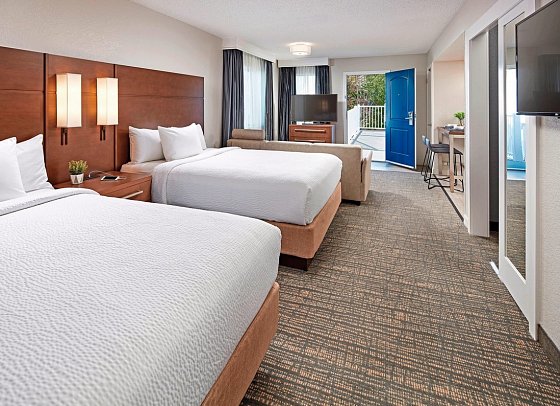 Residence Inn Los Angeles LAX/Manhattan Beach - Wohnbeispiel Studio Suite 2 Queen (Zimmercodierung SB2)