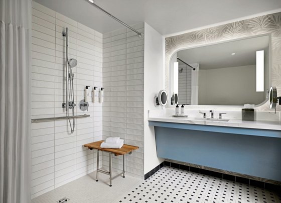 Sonesta Los Angeles Airport - Wohnbeispiel Standard, Badezimmer (Zimmercodierung UG1)