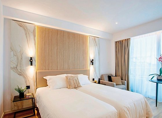 Cavo Maris Beach - Wohnbeispiel Doppelzimmer Superior (Zimmercodierungen DSL, DSN & DSM)