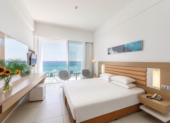 Vrissaki Beach Hotel - Wohnbeispiel Doppelzimmer Meerblick (Zimmercodierung DBM)