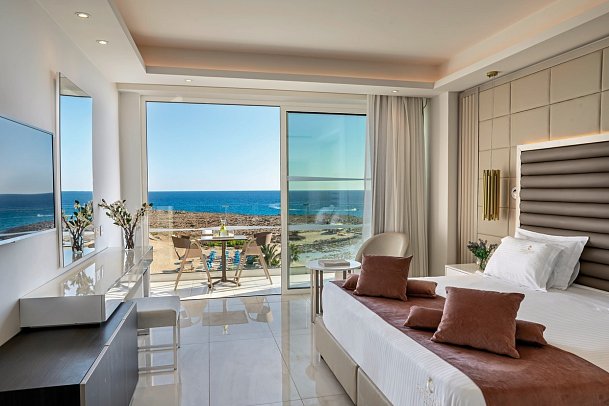 Chrysomare Beach Hotel and Resort - Wohnbeispiel Doppelzimmer Meerblick (Zimmercodierung DBM)