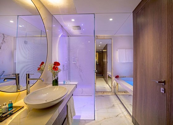 Four Seasons - Badbeispiel Studio mit Jacuzzi (Zimmercodierung SBG)