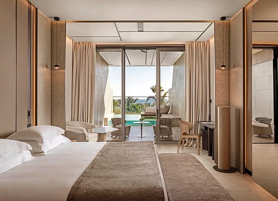 Amathus Beach Hotel Limassol - Wohnbeispiel Juniorsuite Privatpool 1. Etage (Zimmercodierung J1R)
