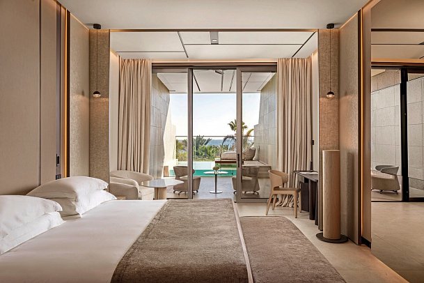 Amathus Beach Hotel Limassol - Wohnbeispiel Juniorsuite Privatpool 1. Etage (Zimmercodierung J1R)