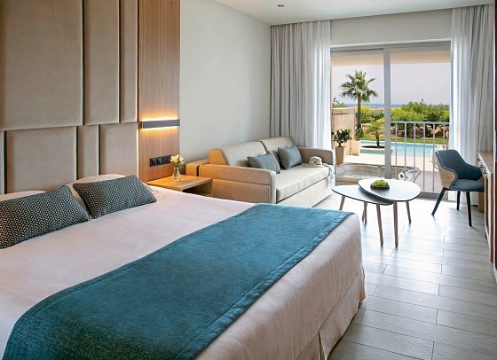 Asterias Beach - Wohnbeispiel Juniorsuite Swim-Up (Zimmercodierung JBQ)