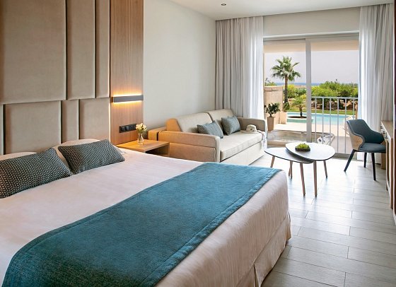 Asterias Beach - Wohnbeispiel Juniorsuite Swim-Up (Zimmercodierung JBQ)