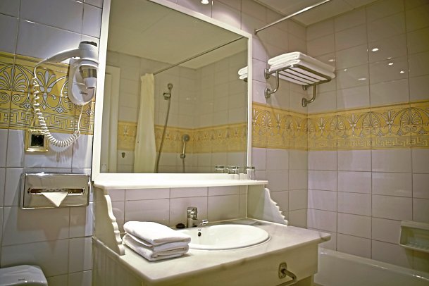 Playacapricho Hotel - Badbeispiel Einzelzimmer (Zimmercodierung EB1)