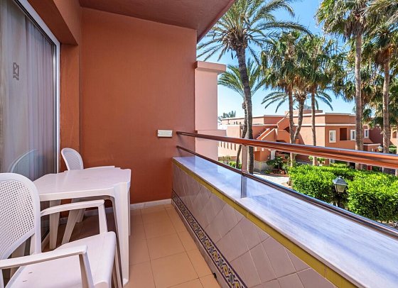 Playacapricho Hotel - Balkon-/Blickbeispiel Doppelzimmer (Zimmercodierungen DB1 & DB2)