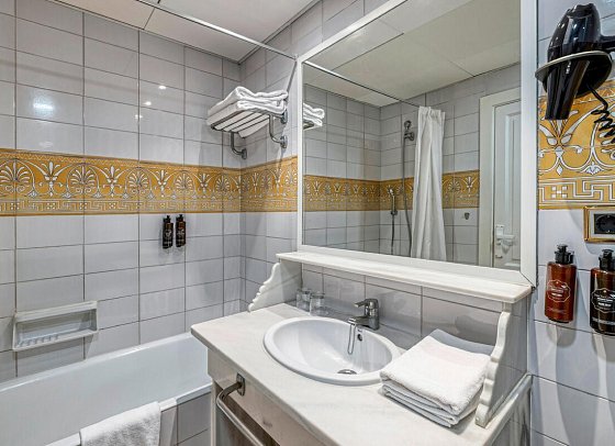 Playacapricho Hotel - Badbeispiel Einzelzimmer (Zimmercodierung EB1)