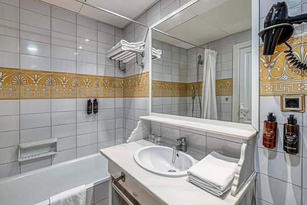 Playacapricho Hotel - Badbeispiel Einzelzimmer (Zimmercodierung EB1)