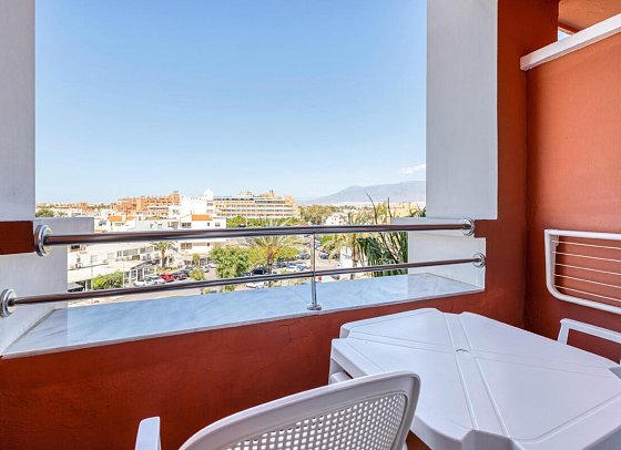 Playacapricho Hotel - Balkon-/Blickbeispiel Einzelzimmer (Zimmercodierung EB1)