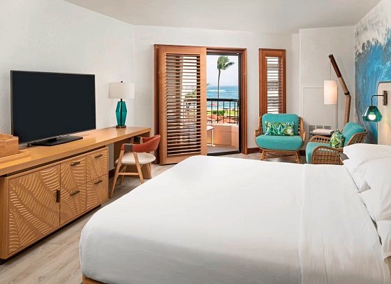 Sheraton Kauai Coconut Beach Resort - Wohnbeispiel Ocean View King (Zimmercodierungen U2M, U3M, U5M & U6M)