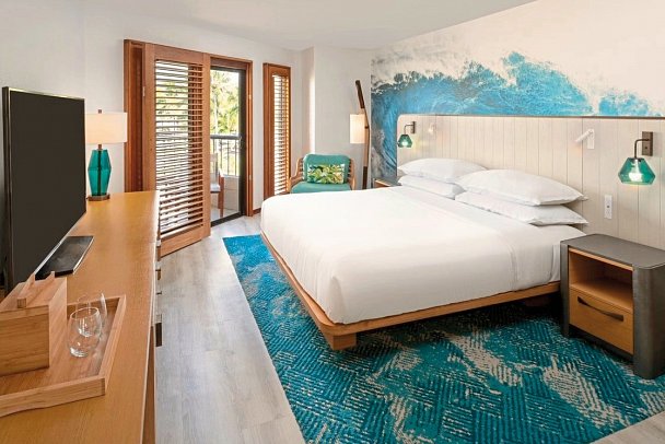 Sheraton Kauai Coconut Beach Resort - Wohnbeispiel Standard King (Zimmercodierungen U2G, U3G, U5G & U6G)